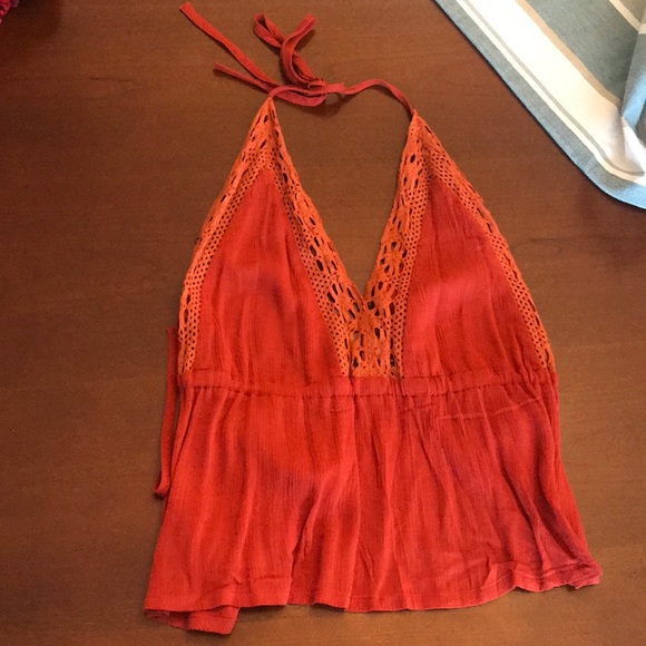 Rust Halter Top - Picture 1 of 3
